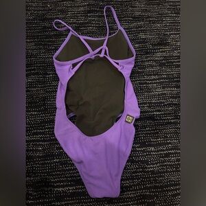 Jolyn Clothing women’s  One Piece in Purple and Black